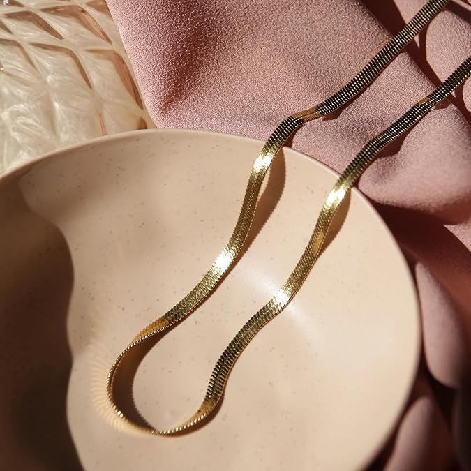 Anti-Tarnish Gold Plated Stainless Snake Chain