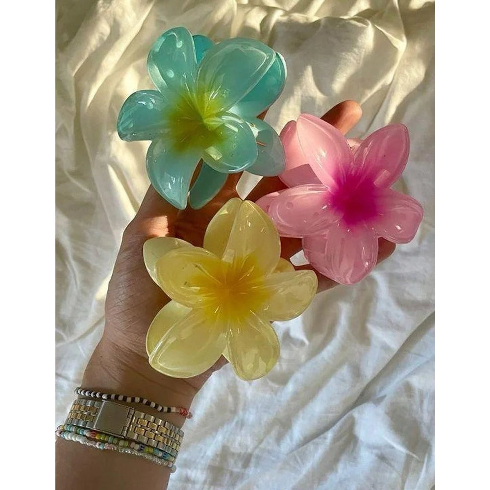 Crafts Flower Shape Claw Clip | Hair Clutcher | Multi Color