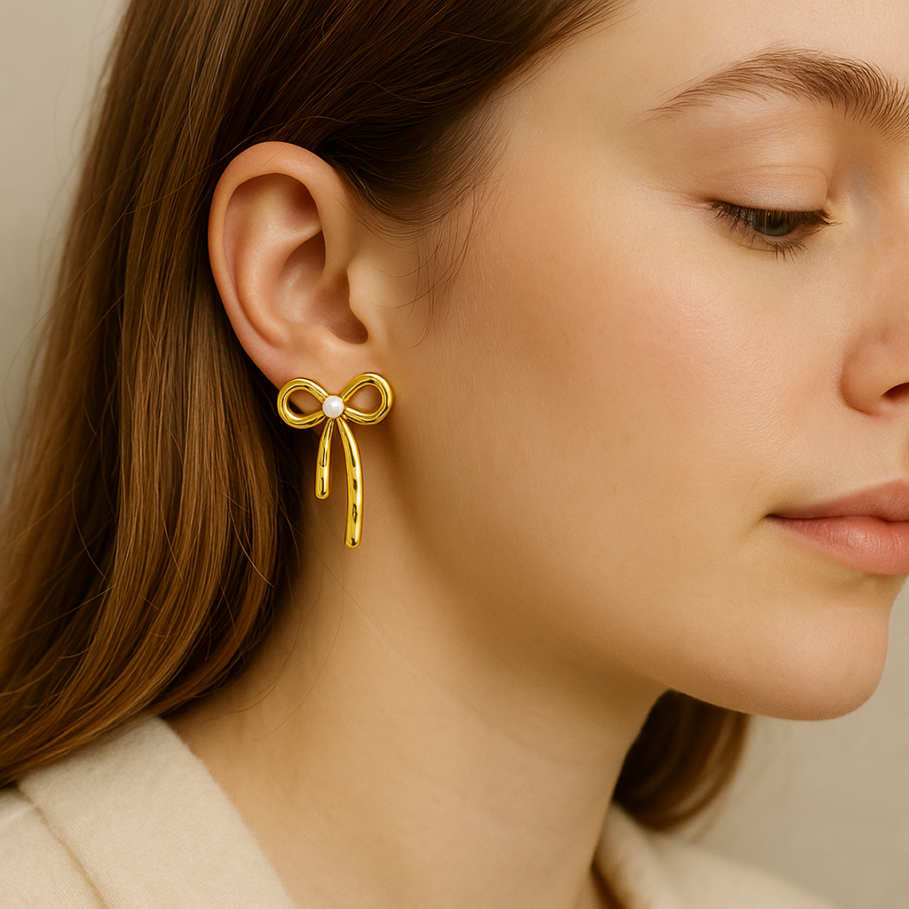 Golden Elegance Anti-Tarnish Earring Combo – Set of 3 Pairs