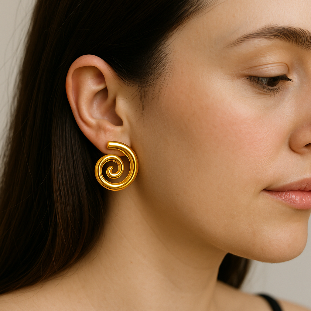 Golden Elegance Anti-Tarnish Earring Combo – Set of 3 Pairs