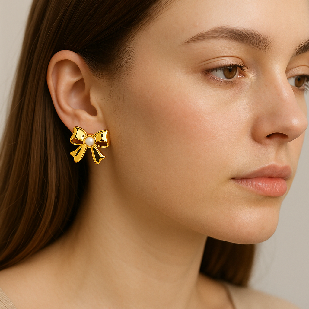 Golden Elegance Anti-Tarnish Earring Combo – Set of 3 Pairs