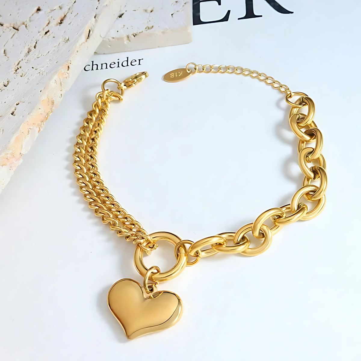 Love Heart Chain Bracelet
